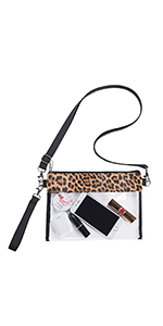 Clear Sling Bag, Stadium Approved Clear Bag, Transparent Chest Daypack for Hiking, Stadium or Concerts