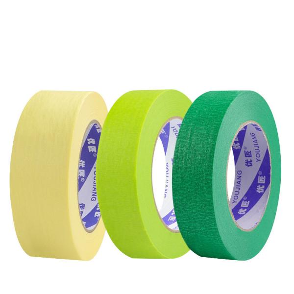 Custom Size Strong Adhesive Wall Spray Painter Masking Crepe Paper Tape