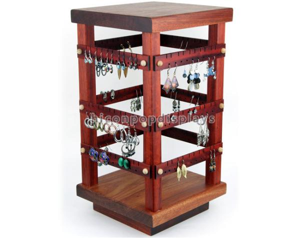 Jewelry Accessories Display Stand Countertop Wood Jewelry Store Equipment