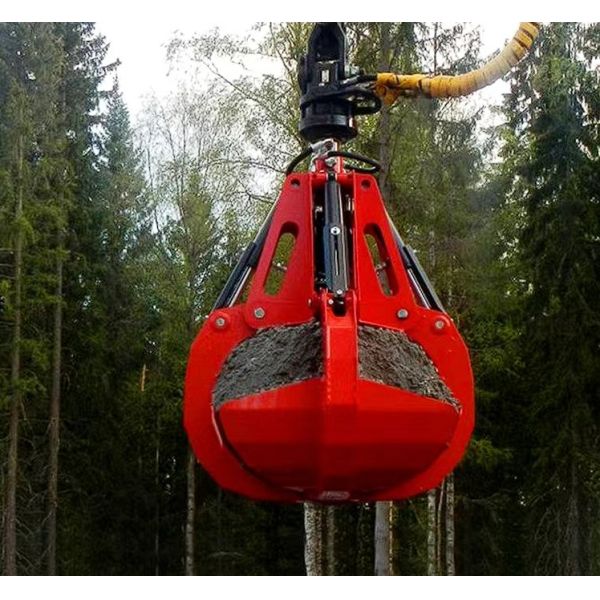 Mechanical Hydraulic Grab Bucket with Remote Control for 5-50t Excavators in Orange Peel Type
