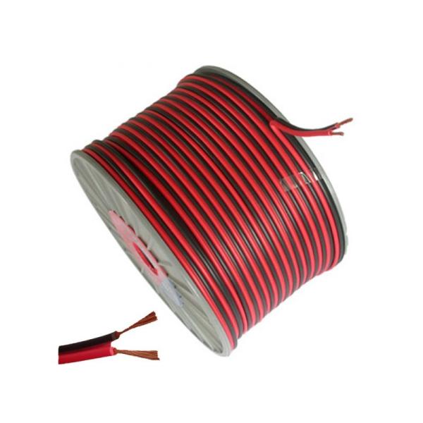 Flat Speaker Cable Red / Black 2 x 0.50 mm2 for Loud Speakers & Amplifiers