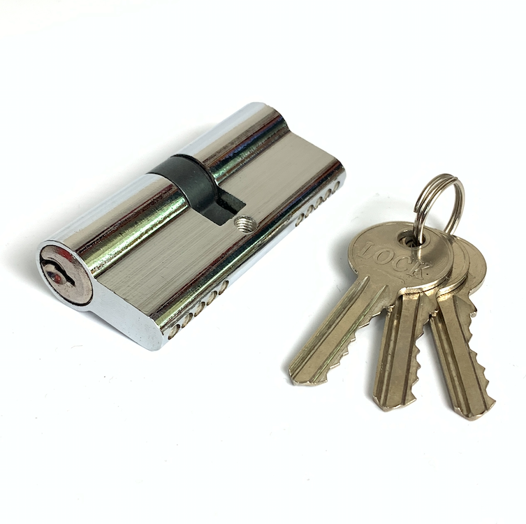 Double Open Iron Cylinder Lock Customized 70mm Door Lock Cylinder
