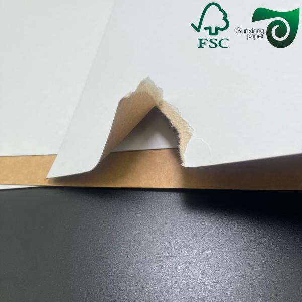 60 gm 70 gm 70 cm 100 cm FSC Marrón con una sola cara de revestimiento de papel kraft con costillas para bolsas de envoltura de alimentos