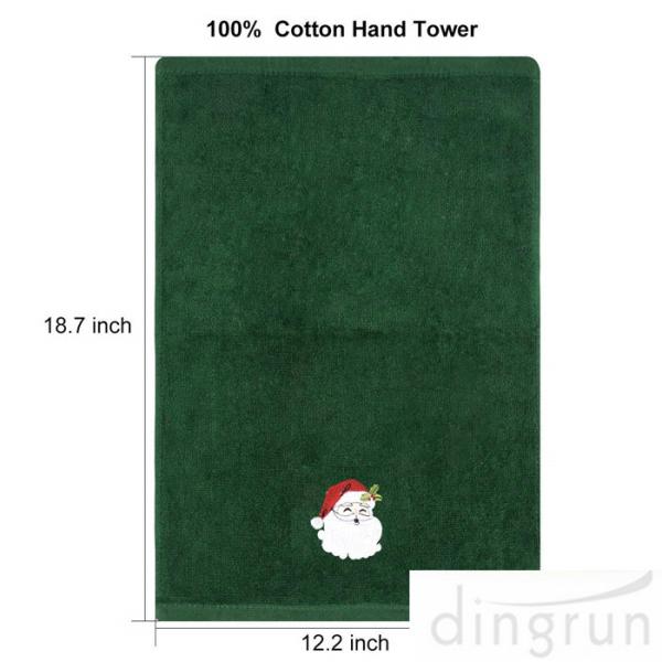 Christmas Hand Towels 100%  Cotton Bathroom Kitchen Towels for Drying Cleaning Cooking