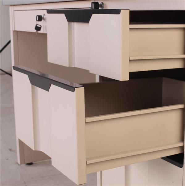Steel Modern Office Furniture Steel Executive Desk Office Table Desk With Two Pedestals
