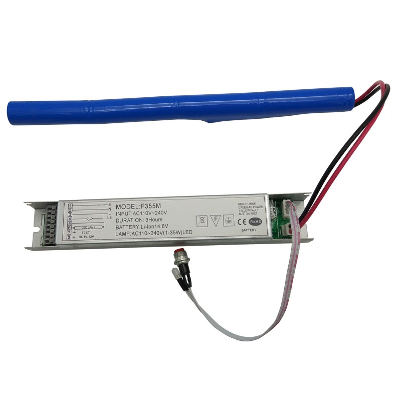 110V 240V Conversion Kit Emergency Light Power Supply Rechargeable F355M