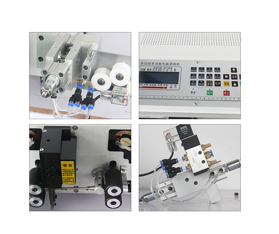 500W Power Cable Stripper Machine with LCD Display and High Speed Steel Blade for Precision Cutting