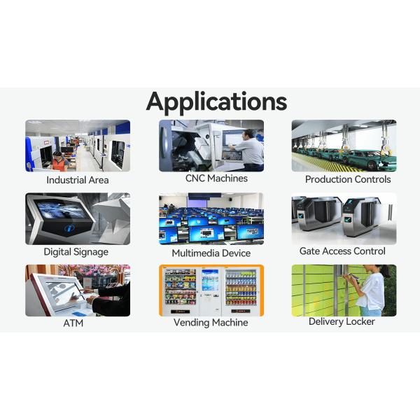 Intel N100 PC sans ventilateur industriel avec châssis noir Ports d'affichage triple pour l'industrie