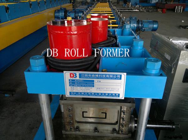Cr12C Shape Double Layer Roll Forming Machine PLC Vector Inverter