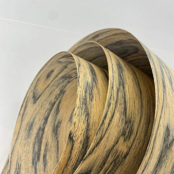 Желтая сосна Burl цвет композитная деревянная фанера 2500 * 640 мм с шерстью задней части толщиной 0,45 мм для стенных шкафов