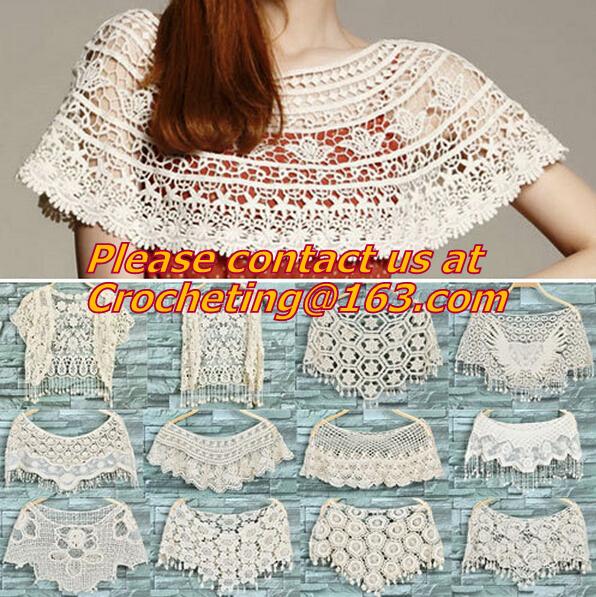 Fashion Style Womens Ladies, Hollow Crochet Knit Cape Shawl Tank Top Vest Jumper Pullover