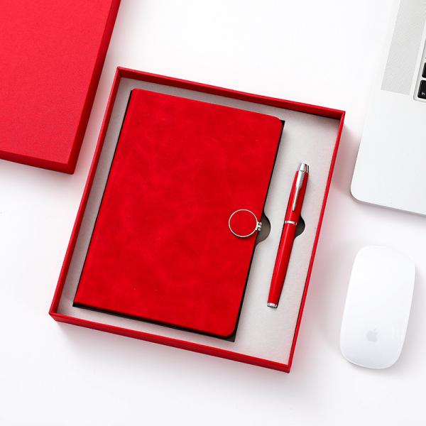Full Color Hardcover Notebook Printing , A5 Luxury Pen And Notebook Set