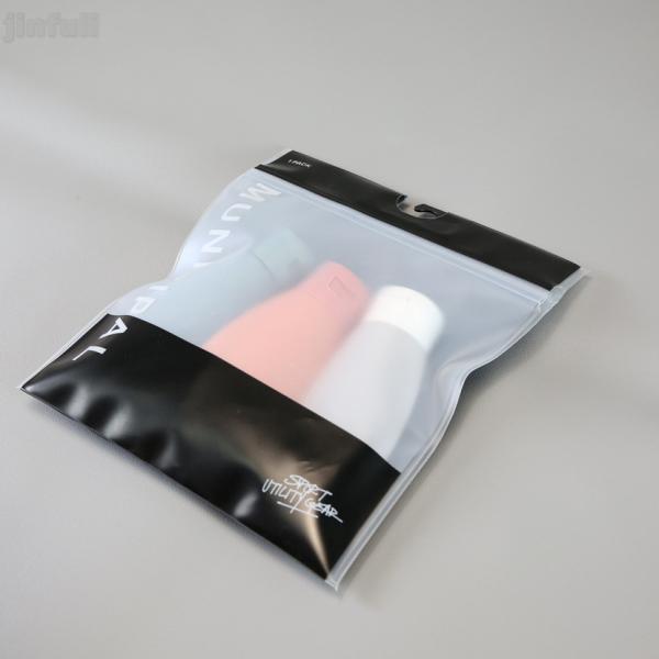 Zipper Top Cosmetic Plastic Bag Rectangular For Household And Personal Care