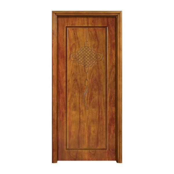 Composite Veneer MDF HDF Wood Doors Waterproof PU Paint For Hotel