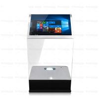 Do quiosque transparente do tela táctil de 30 polegadas quiosque holográfico do projetor