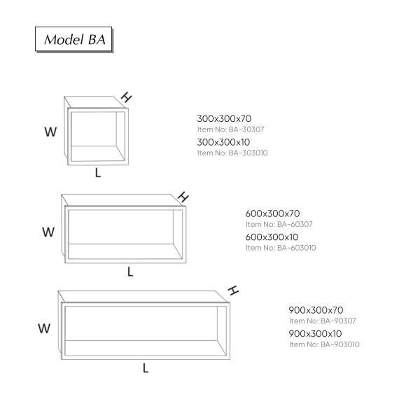 Waterproof STAINLESS STEEL Shower Shelf in Matte Black for Beautiful Bathroom Design