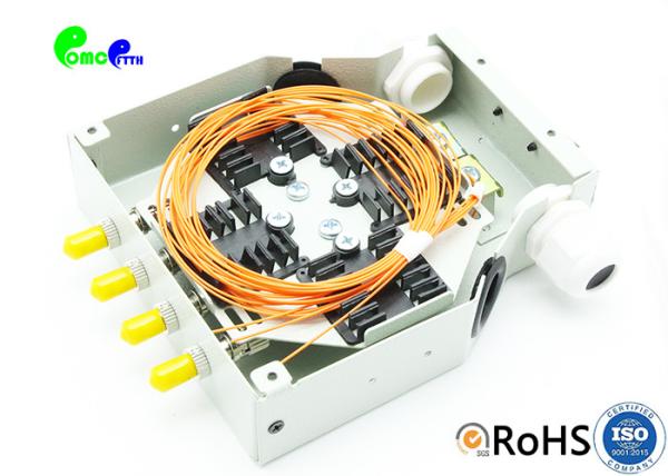 ST Rack Mount 4F Fiber Terminal Box Din Rail Optical Splice Closure
