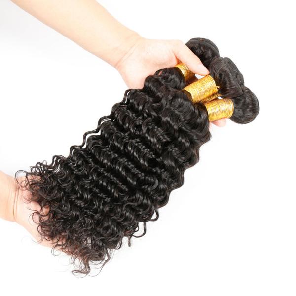 Неподдельные пачки волос волны ранга 8А глубокие, расширения волос волны Ремы глубокие