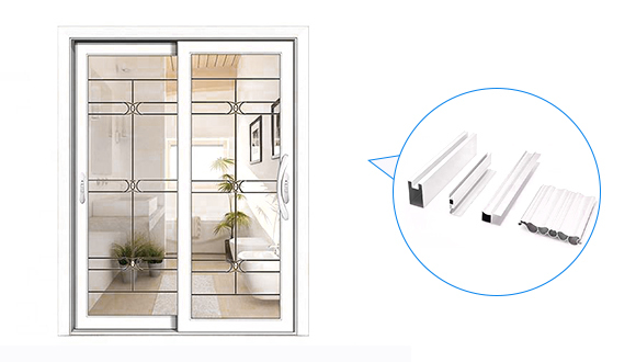 RAL Powder Coated Aluminum Extrusion Profiles For Windows And Doors