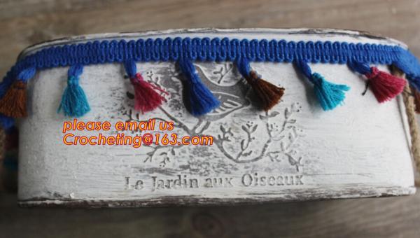 High quality polyester tassel trim for garment accessories and curtains, tassel for curtains curtain tassel fringes trim