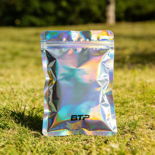 Custom Logo Digital Printed Doypack Ziplock Plastic Wholesale Holographic Yin Yang Mylar Zipper Bag