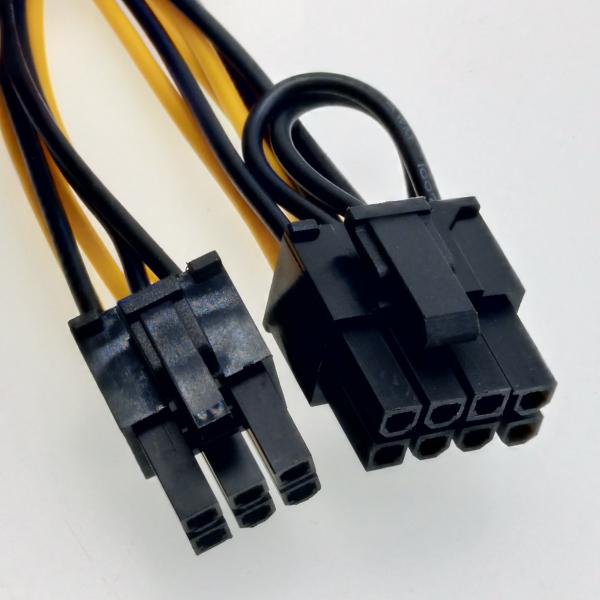 Мужчина 6 Pin к 6+2 силовому кабелю Spliter PCIE GPU Minig мужчины Pin