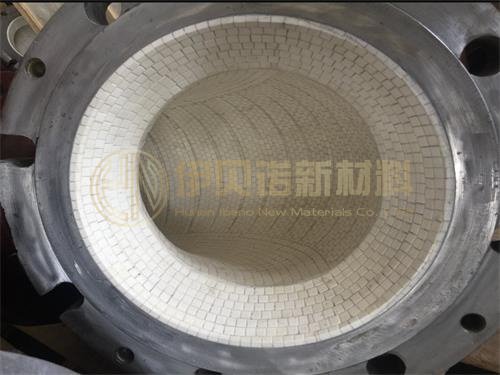 Corrosion Resistant Ceramic Sleeve Lined Pipe Alumina Pipe For Mining Industries