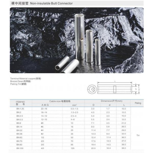 Природный сжатый терминал консервированная проволока терминал соединитель проволока соединитель медный кабель Lug