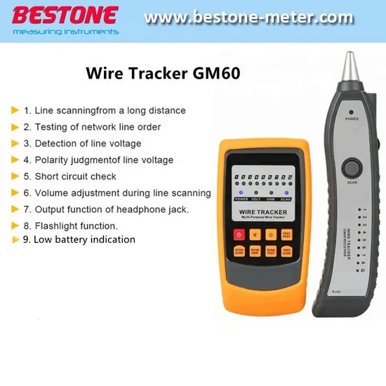 GM60 Wire Tracker Network Cable Tester Long Distance Tracing
