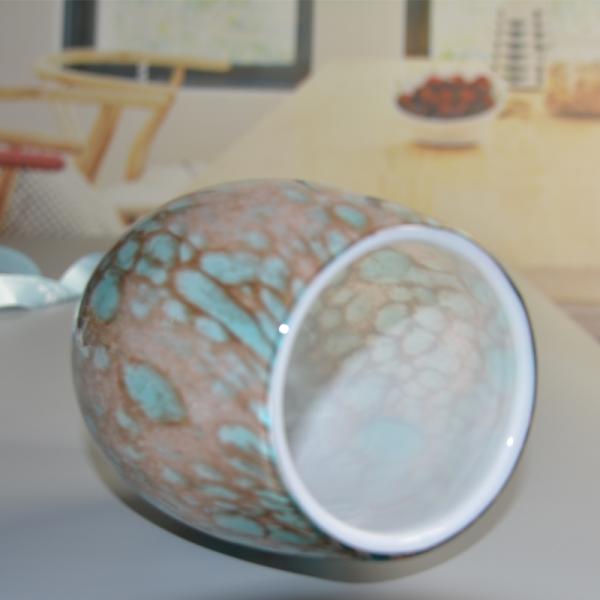 Держатели для свечи сплошного цвета бирюзы Votive стеклянные