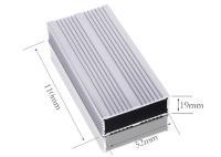 Extrusions d'aluminium pour boîte audio télécom / boîte AMP de puissance personnalisée / boîtier de circuit OEM
