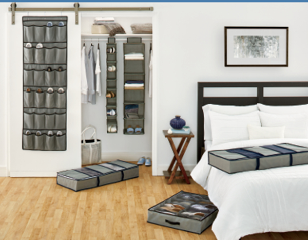 24 больших ткани карманов над организатором ботинка двери