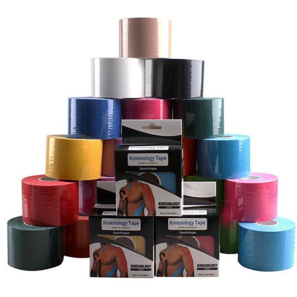 Waterproof Kinesiology Tape 10cm 2.5cm 3.8cm 5cm 7.5cm for Preventing Muscle Strains
