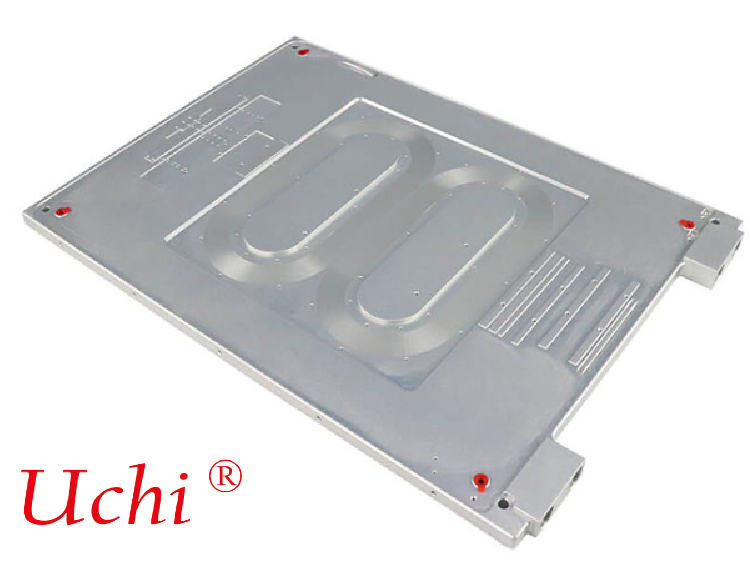 Deep Buried Copper Pipe Double Loop Fiber Laser Water Cooling Plate for Cold Plate