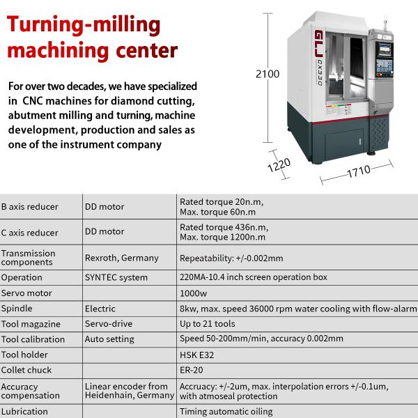 G5-330 Centre d'usinage de machines à cnc à tournage et fraisage