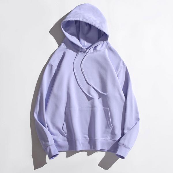 Sustainable Pullover Knitted Unisex Plain Hoodies Customized