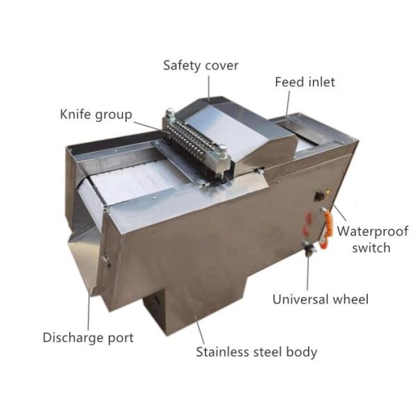 Pork Dicer Frozen Meat Chicken Butchering Equipment Automatic Meat Cutting Machine 220V