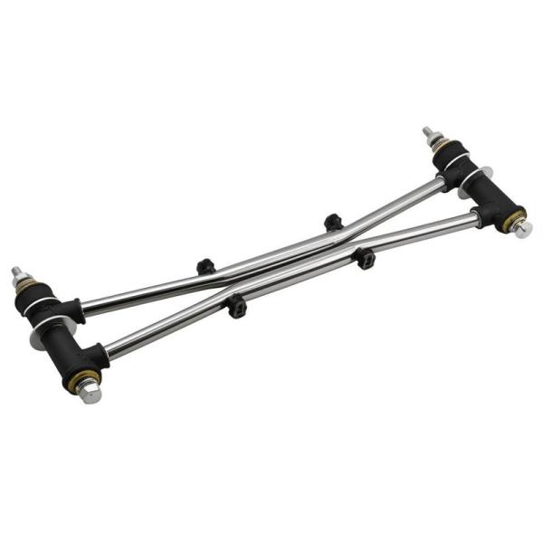 Toyota LC80 Adjustable Panhard Rod Steel 0-3 Inch Range Yellow Silver