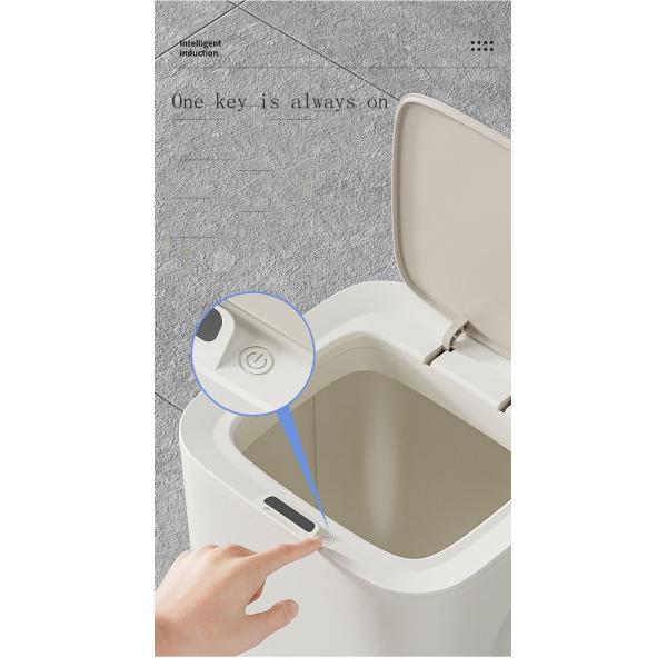 Smart Sensor Ipx5 Waterproof Trash Bin Small Plastic Touchless Trash Can