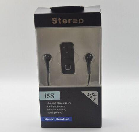 Separate type bluetooth  clip business earphone stereo Headphone i5s