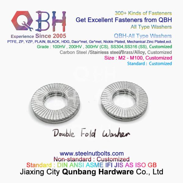 Конусность весны QBH DIN127 F959 DIN434 DIN436 NFE25-511 заземляя Serrated пружинные шайбы двойного замка собственной личности створки