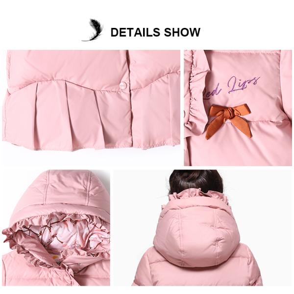 Children New Fashion High Quality Kids Thermal White Duck Down Jacket 2T Baby Girls Cream Winter Coat