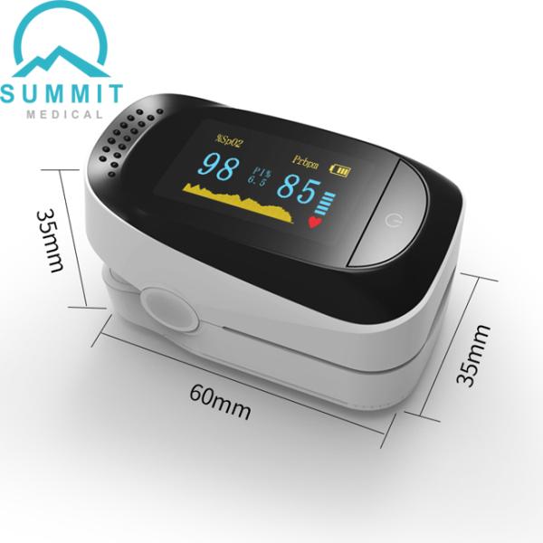 Full Black OLED FDA Medical Fingertip Pulse Oximeter For Wellness Use