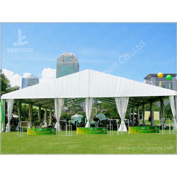 Red Roof White Wall PVC Cover Outdoor Party Tents Transparent PVC Fabric Windows
