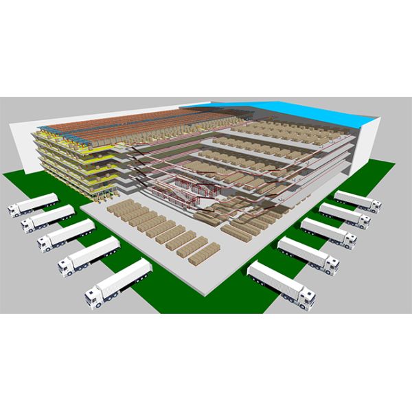 Integrated Logistics Center Pallet Stacker Crane ASRS Automatic Storage And Retrieval System