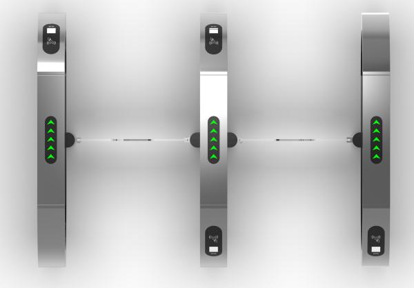 Torniquete eletrônico da porta do defletor de aço inoxidável para a entrada de construção