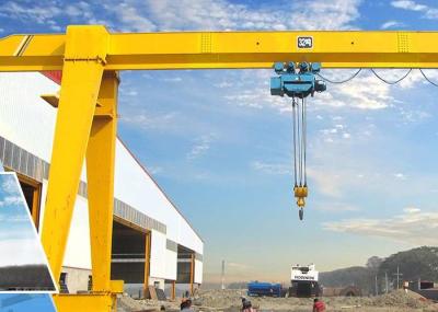 7M-40M Span Truss Beam Single Girder Gantry Crane 10 Ton For Cement Plant