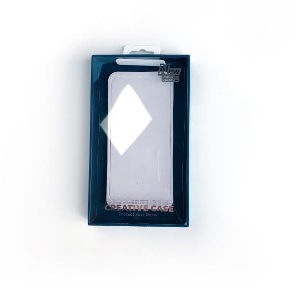 Low MOQ Retail Blister Plastic Box Phone Case Packaging boxes with hook PVC Clear Windows for IPhone