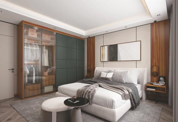 PVC Laminate Wardrobe Doors Sophisticated Design Mold Resistance
