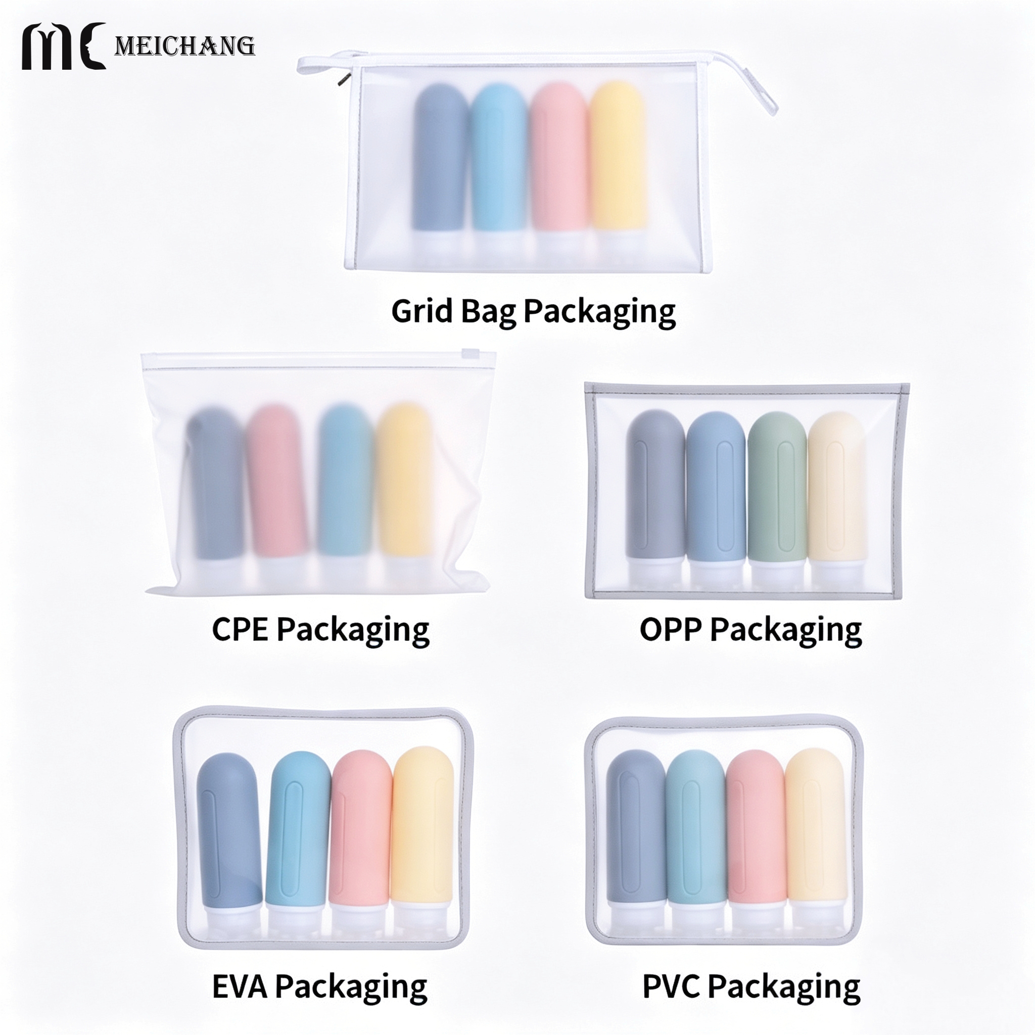 89ml Refillable Capsule Silicone Travel Bottle Set(MC-1419)